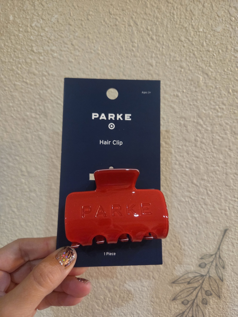 PARKE X Target Red Hair Clip